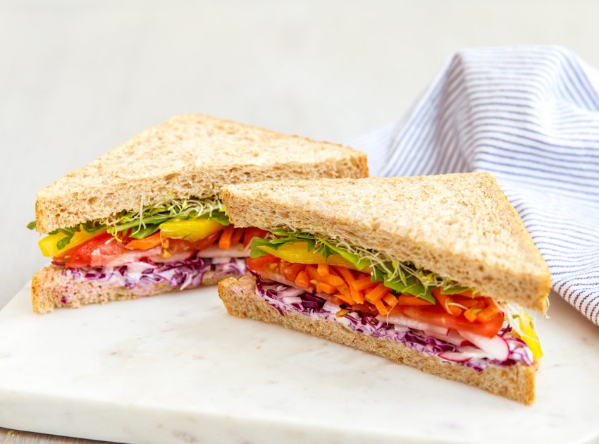 Rainbow Vegetable Sandwich